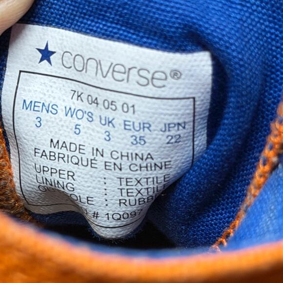 UF Gators University Florida Women's Converse Blue & Orange High Top Shoes sz 5 - Picture 7 of 7